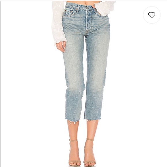 GRLFRND Denim - NWT GRLFRND Helena High Rise Crop Straight Jeans